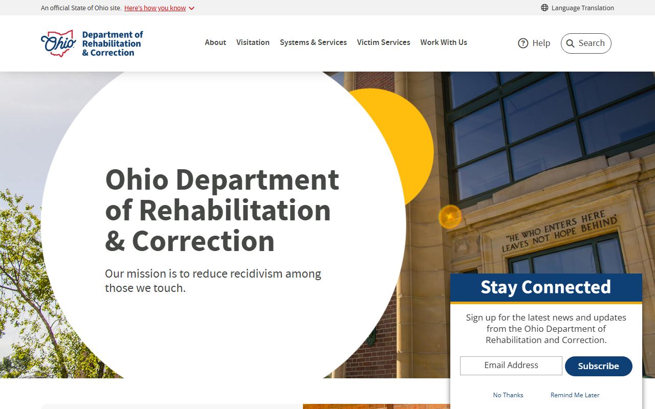 Ohio Department of Rehabilitation and Correction site for Butler County released inmates