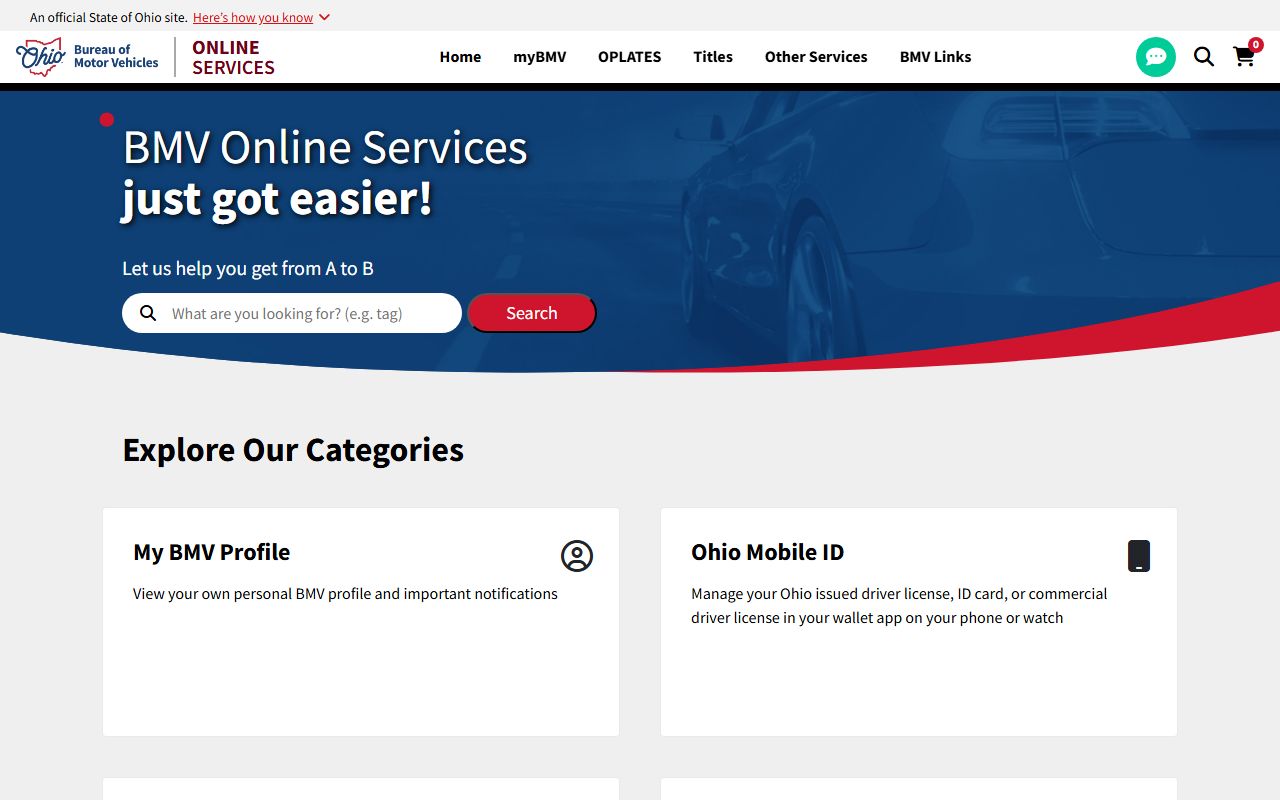 Ohio BMV online services for driver records compared to Butler County traffic court records